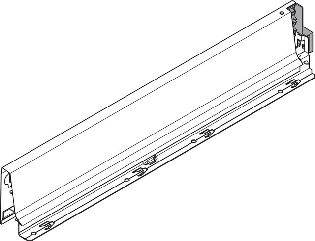Боковина TANDEMBOX Antaro M (83,6 мм), L=450мм, ліва, білий шовк 