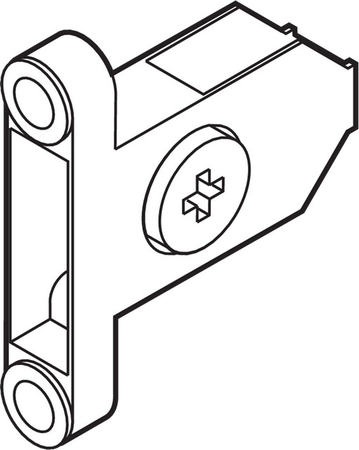 Кріплення фасаду до TANDEMBOX, під шуруп                                                                Кріплення фасаду до TANDEMBOX, під шуруп