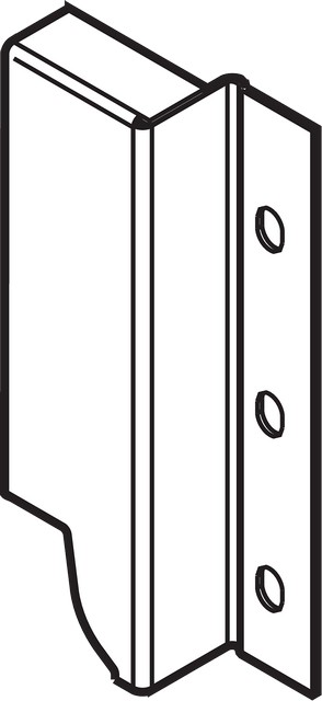 Крепл. задней стенки TANDEMBOX К (116 мм), левое, серый  