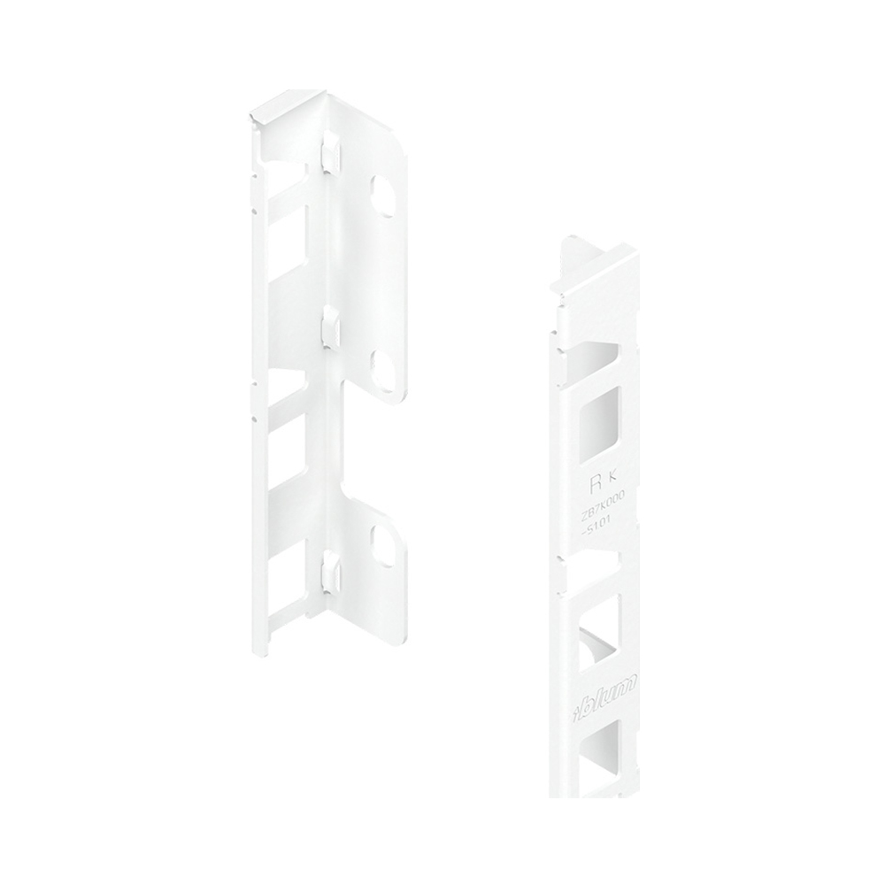 Тримач задньої стінки LEGRABOX з ДСП, K (140), лівий+правий, білий шовк