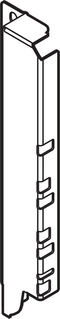 Кріпл. задньої стінки TANDEMBOX М+2-й рел., або Boxside, праве, сірий  