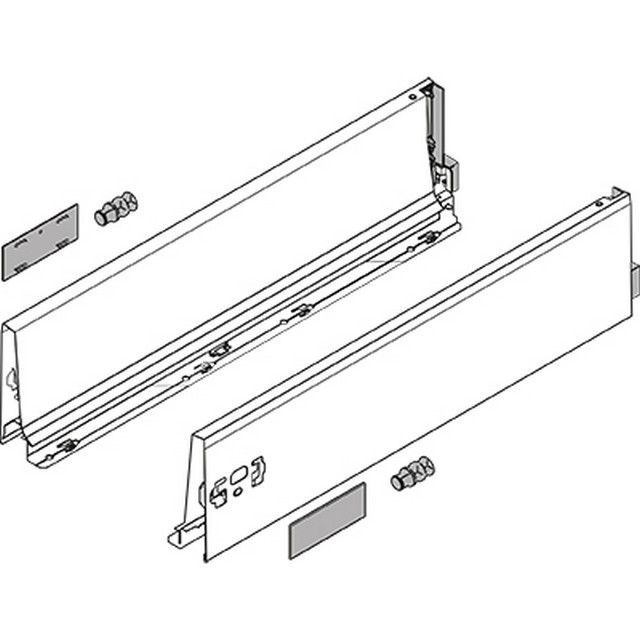 Боковина TANDEMBOX Antaro K (115,6 мм). L=300мм, лів.+прав., білий шовк  Боковина TANDEMBOX Antaro K (115,6 мм). L=300мм, лів.+прав., білий шовк