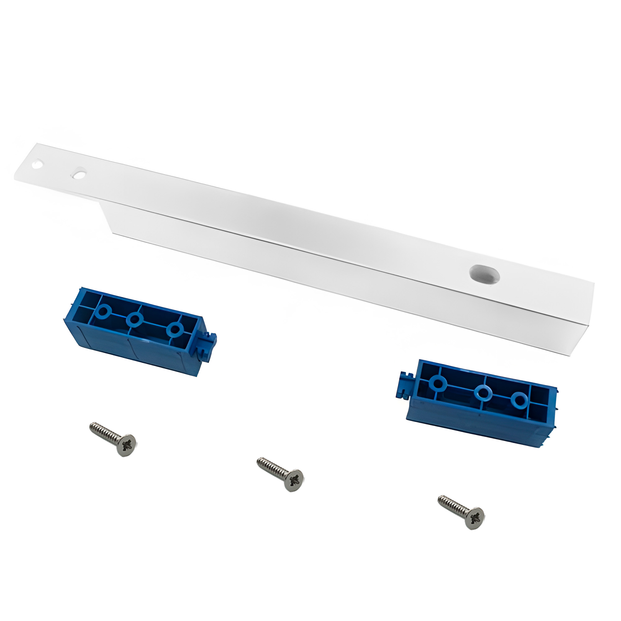 Кріплення горизонт. до стіни 295мм, верхнє, анодоване алюміній Кріплення горизонт. до стіни 295мм, верхнє, анодоване алюміній