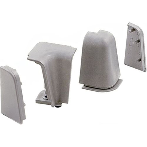 Комплект до плінтусу Н=45мм, алюміній (пластик)                                                        Комплект до плінтусу Н=45мм, алюміній (пластик)