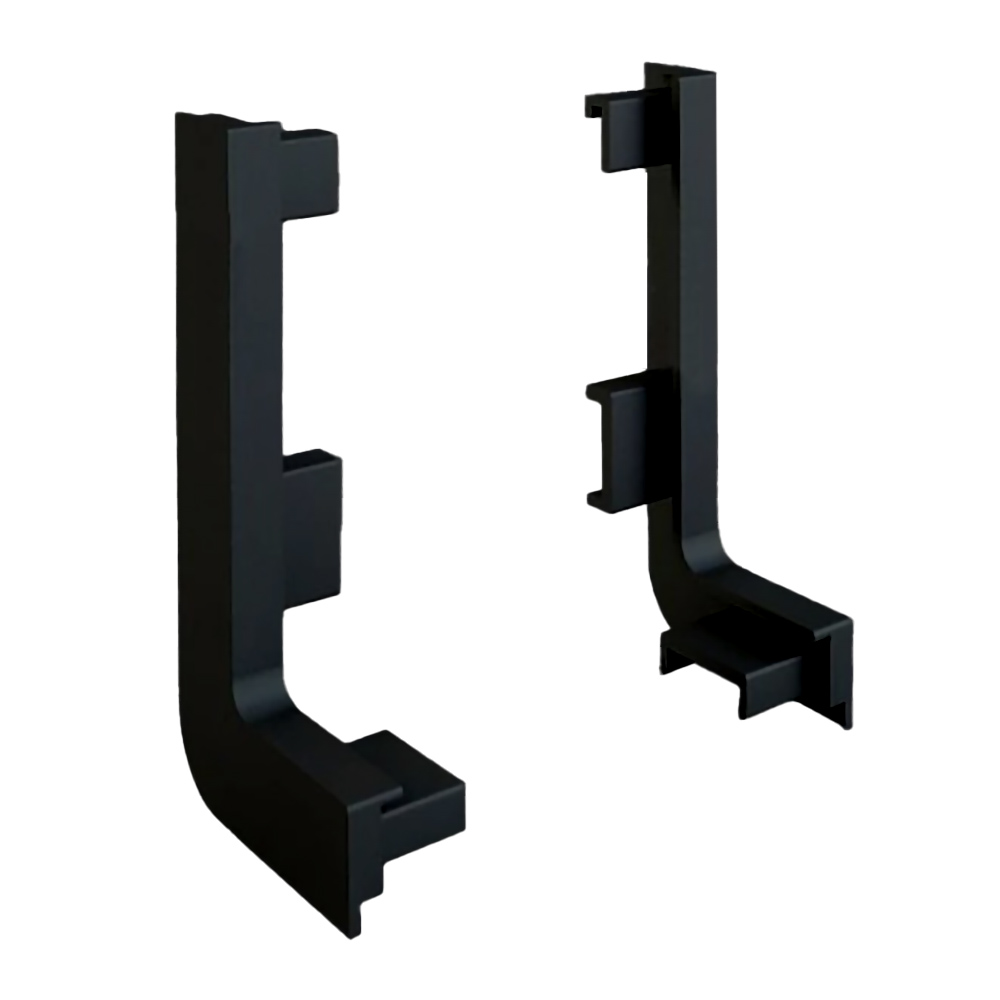 К-т зовнішніх заглушок до ручки L, Чорн. (пластик) К-т зовнішніх заглушок до ручки L, Чорн. (пластик)