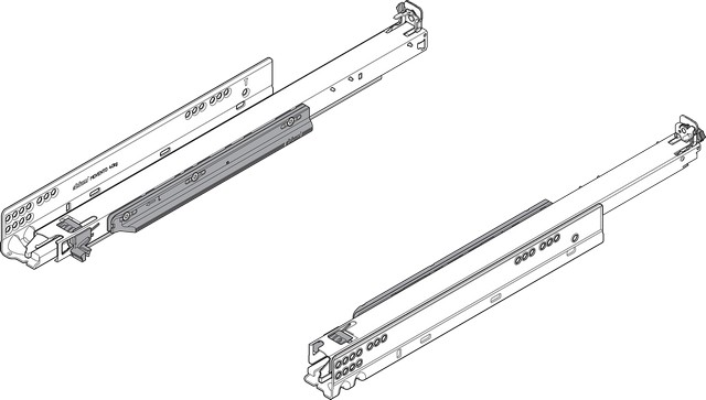 Направл. MOVENTO повн. висуву L=550мм, з Blumotion(заменена на Blumotion S) Направл. MOVENTO повн. висуву L=550мм, з Blumotion(заменена на Blumotion S)