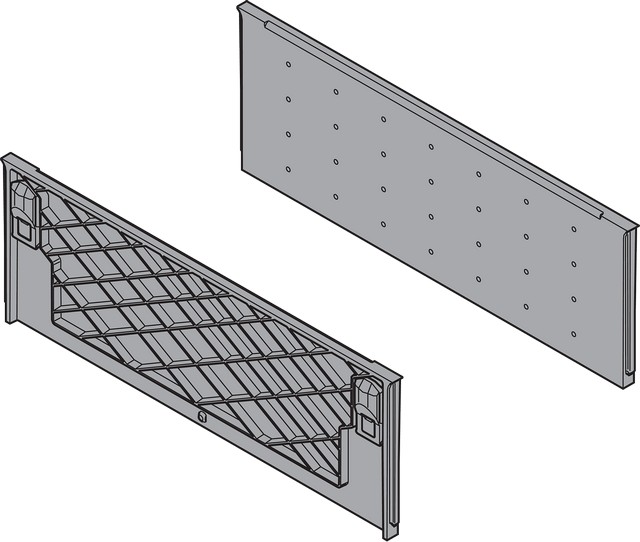 Стінка з'єднувальна для ORGA-LINE 194мм (пластик), тем.-сірий Стінка з'єднувальна для ORGA-LINE 194мм (пластик), тем.-сірий