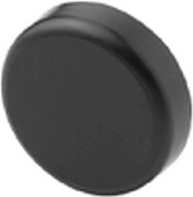 Лицьова накладка кругла, чорний (пластик)                                                           Лицьова накладка кругла, чорний (пластик)