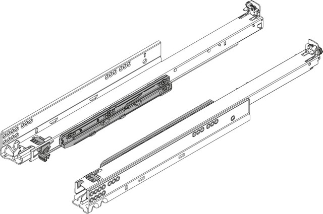 Направл. MOVENTO повн. висуву L=500мм, TIP-ON Blumotion Направл. MOVENTO повн. висуву L=500мм, TIP-ON Blumotion