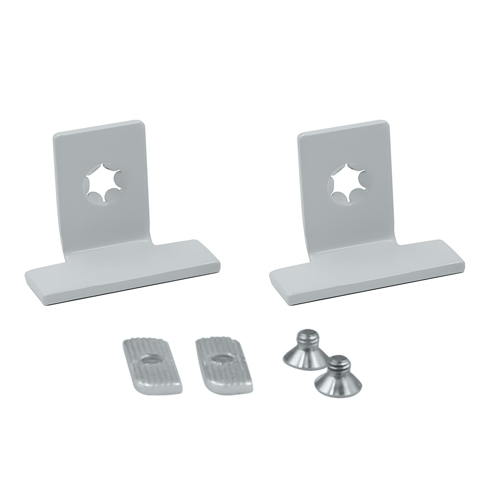 Тримач для скляних полиць (пара), L=50мм, алюміній Тримач для скляних полиць (пара), L=50мм, алюміній