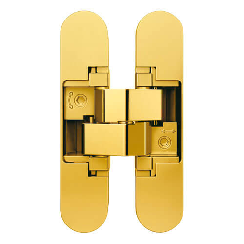 Петля прихованого монтажу Istar, 3D, універсальна, 20кг, золото, серія 505