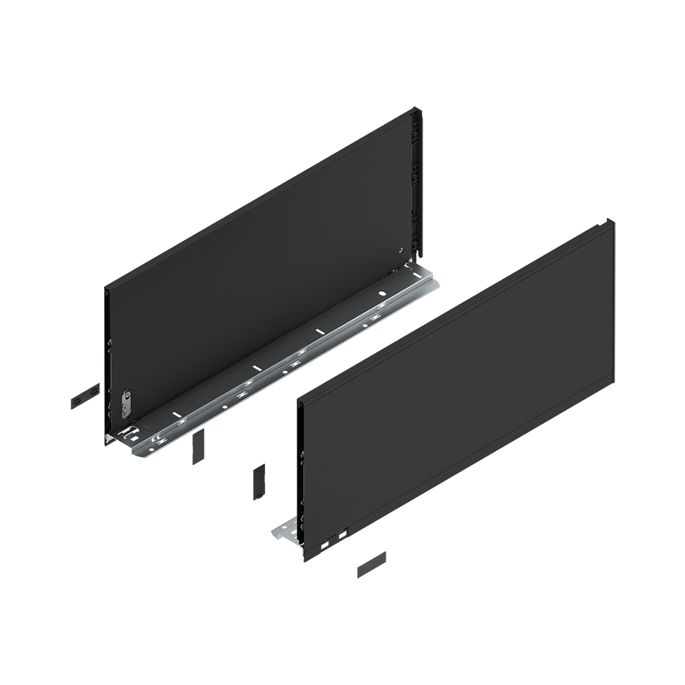 LEGRABOX царга, висота F (241 мм), НД=550 мм, ліва/права, LEGRABOX pure, чорний карбон матовий LEGRABOX царга, висота F (241 мм), НД=550 мм, ліва/права, LEGRABOX pure, чорний карбон матовий