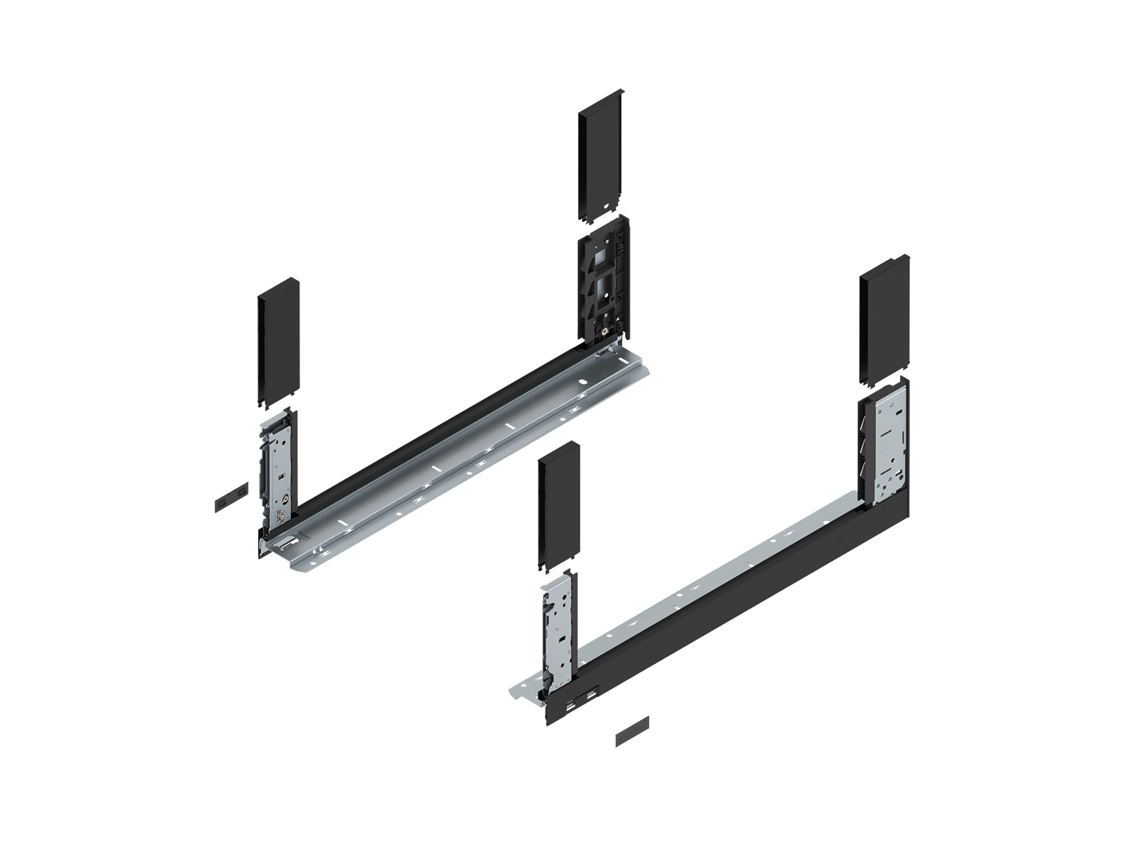 Царга LEGRABOX free, висота C (177 мм), НД=550 мм, ліва/права, LEGRABOX free, чорний карбон матовий Царга LEGRABOX free, висота C (177 мм), НД=550 мм, ліва/права, LEGRABOX free, чорний карбон матовий