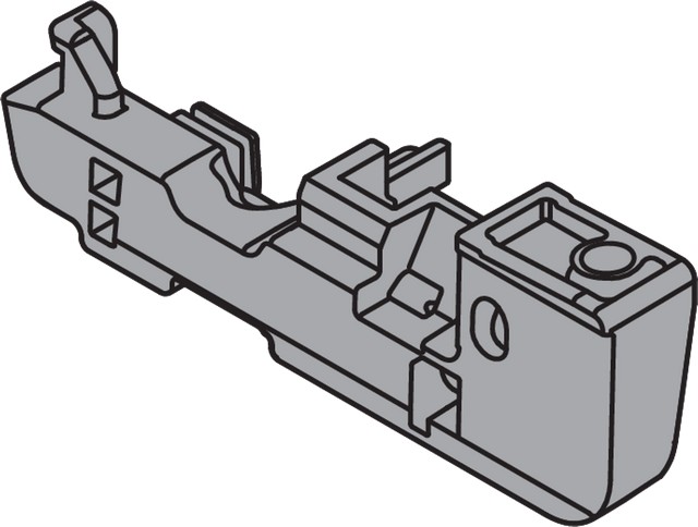 Регулятор по глибині до клямки MOVENTO, лівий, тем.-сірий Регулятор по глибині до клямки MOVENTO, лівий, тем.-сірий