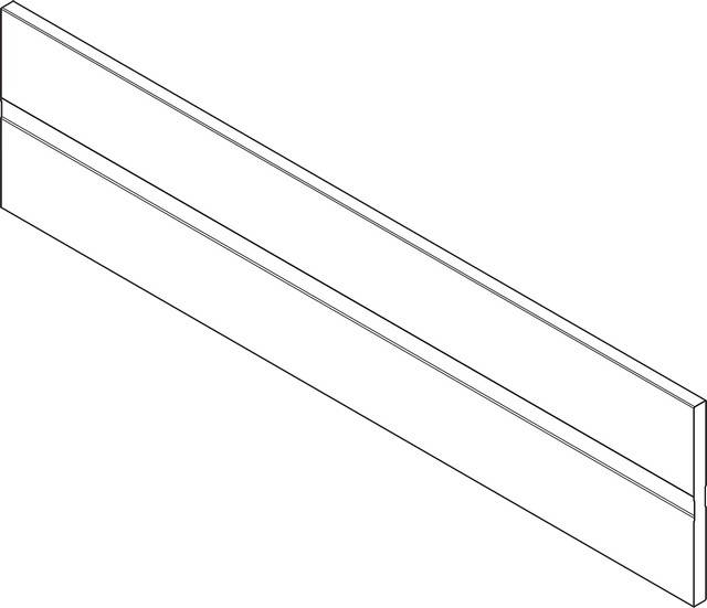 Профиль поперечных разделителей, TANDEMBOX L=1077мм, под раскрой, серый (алюм)