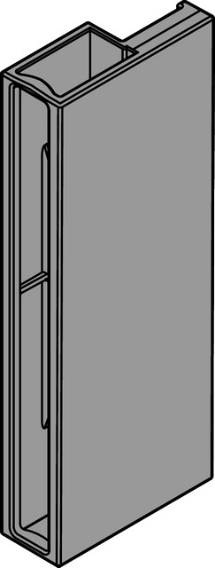 Тримач D вставки ANTARO, задній, правий, світло-сірий
