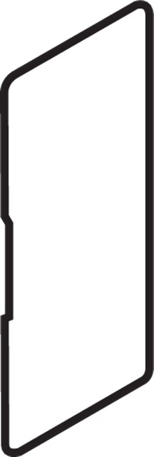 Заглушка LEGRABOX, всередині, висота M/C/F/K, прямокутна, симетрична, білий шовк Заглушка LEGRABOX, всередині, висота M/C/F/K, прямокутна, симетрична, білий шовк