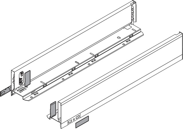 Боковина LEGRABOX M(90.5), L=550мм, ліва+права, білий шовк (+2загл.зовн.+2загл.внутр.) Боковина LEGRABOX M(90.5), L=550мм, ліва+права, білий шовк (+2загл.зовн.+2загл.внутр.)