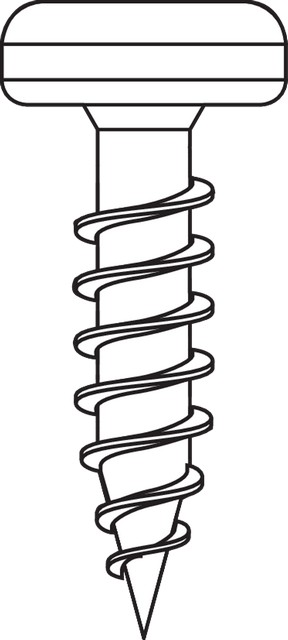 Шуруп 4х15мм, пласка, цинк Шуруп 4х15мм, пласка, цинк