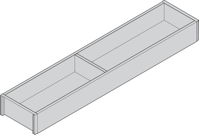 Рама AMBIA-LINE для LEGRABOX стандартний ящик, L=450мм, шир.=100мм, Дуб Бардоліно/білий