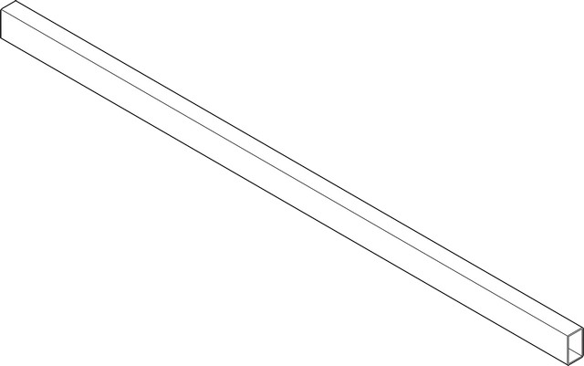 Релінг прямокут. 1200мм INTIVO (для внутр.роздільн.), білий шовк Релінг прямокут. 1200мм INTIVO (для внутр.роздільн.), білий шовк