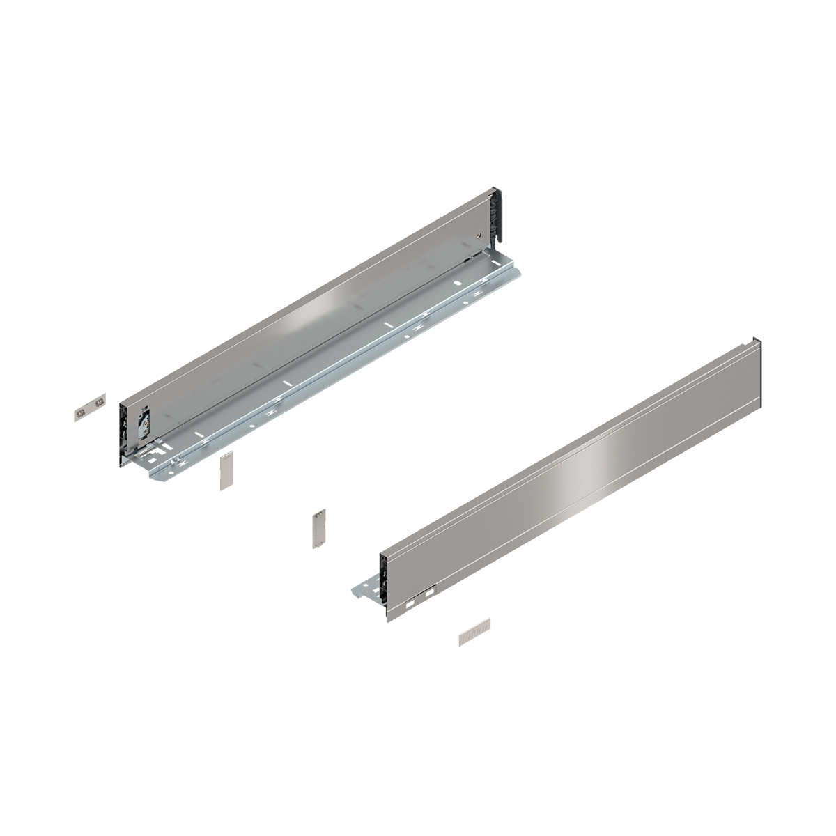 Боковина LEGRABOX M(90.5), L=600мм, ліва+права, нерж. (+2загл.зовн.+2загл.внутр.) Боковина LEGRABOX M(90.5), L=600мм, ліва+права, нерж. (+2загл.зовн.+2загл.внутр.)