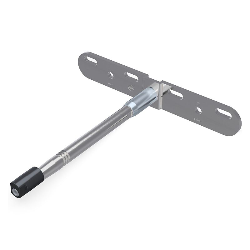 Полицетримач L=220мм d=18мм з кріпильн. пластиною для ДСП від 40мм, прихований монтаж, 30кг Полицетримач L=220мм d=18мм з кріпильн. пластиною для ДСП від 40мм, прихований монтаж, 30кг