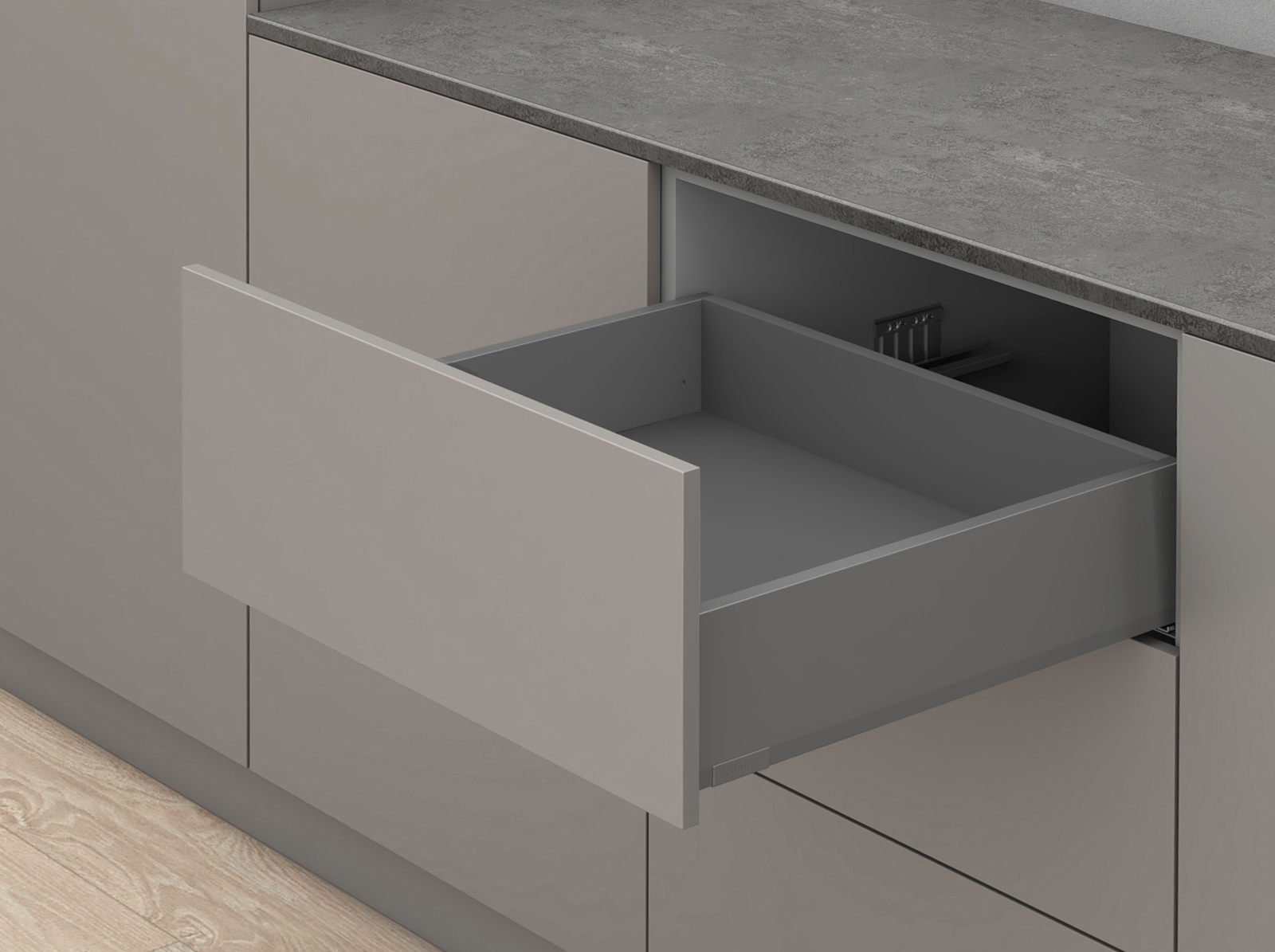 MERIVOBOX, 300 мм, 40 кг, K, TIP-ON BLUMOTION, OG-M (оріон сірий) MERIVOBOX, 300 мм, 40 кг, K, TIP-ON BLUMOTION, OG-M (оріон сірий)