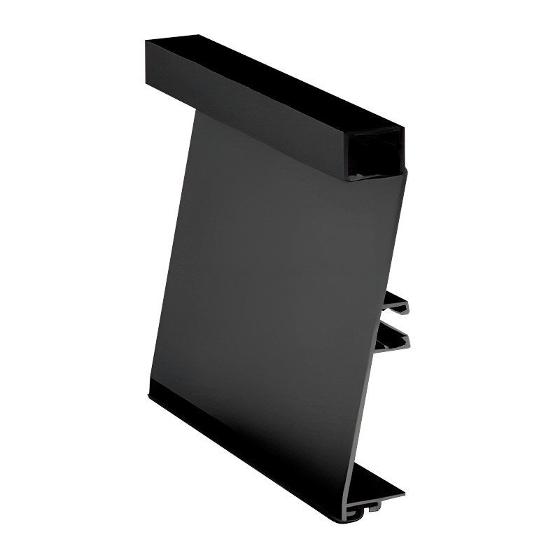 Цоколь пiд LED-підсвітку Н=100мм, чорний браш (алюм.), 4.2м Цоколь пiд LED-підсвітку Н=100мм, чорний браш (алюм.), 4.2м