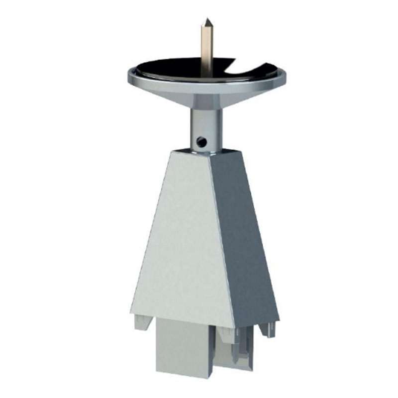 Кріплення до стелі Н=90 мм, вертикальне, регульоване, білий (з п'яткою нікель) Кріплення до стелі Н=90 мм, вертикальне, регульоване, білий (з п'яткою нікель)