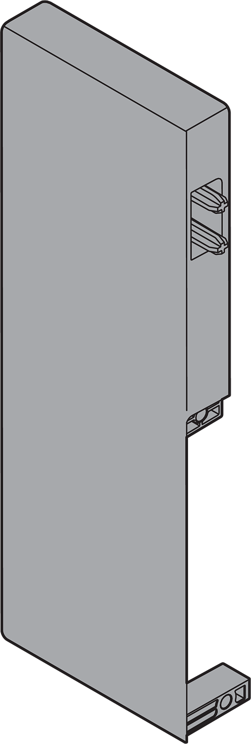 Кріплення передньої панелі ANTARO D, ліве, світло-сірий