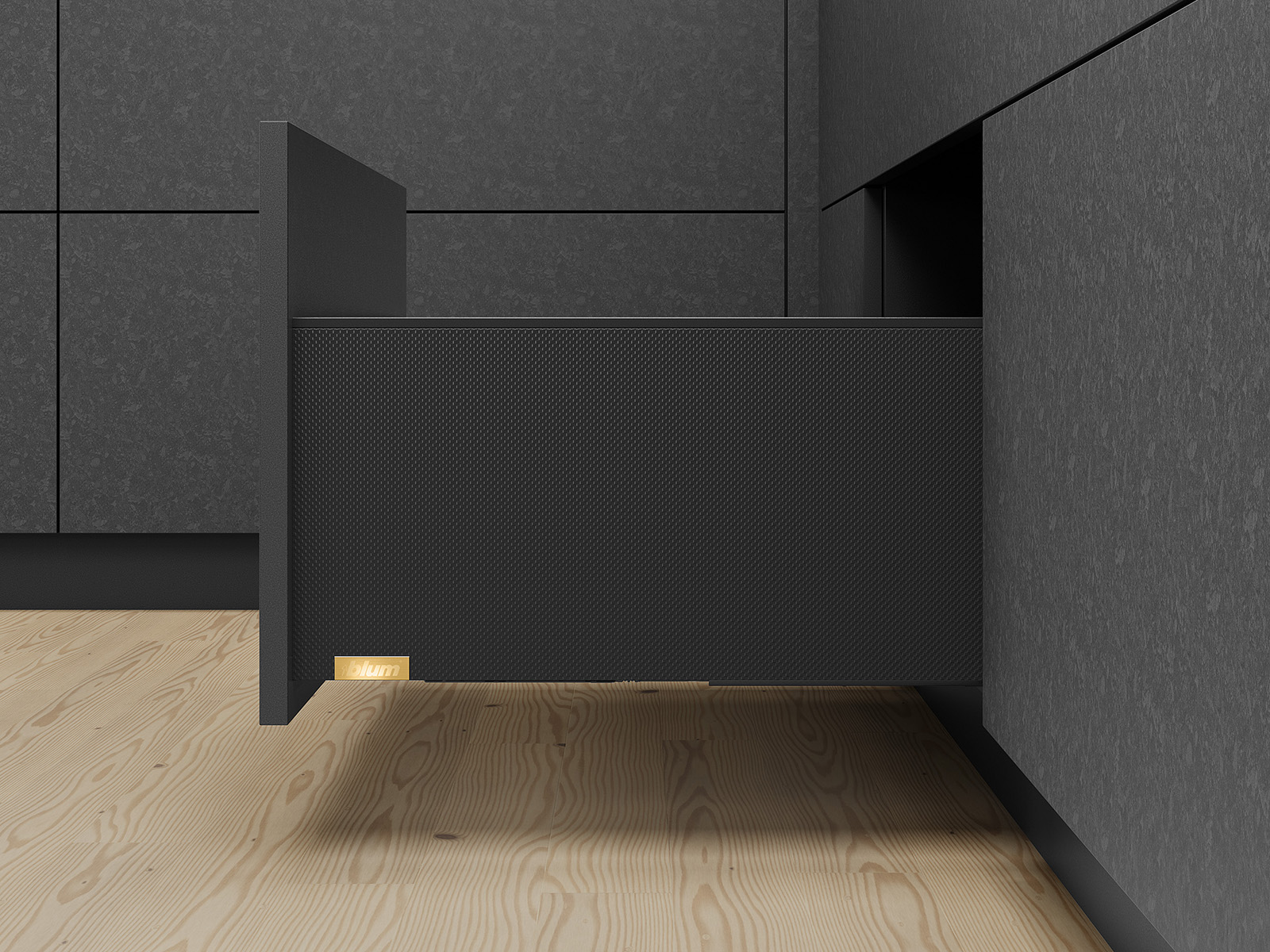 myLEGRABOX, NL=650мм, 70кг, висота F, TIP-ON BLUMOTION, CSCL (carbon look) myLEGRABOX, NL=650мм, 70кг, висота F, TIP-ON BLUMOTION, CSCL (carbon look)