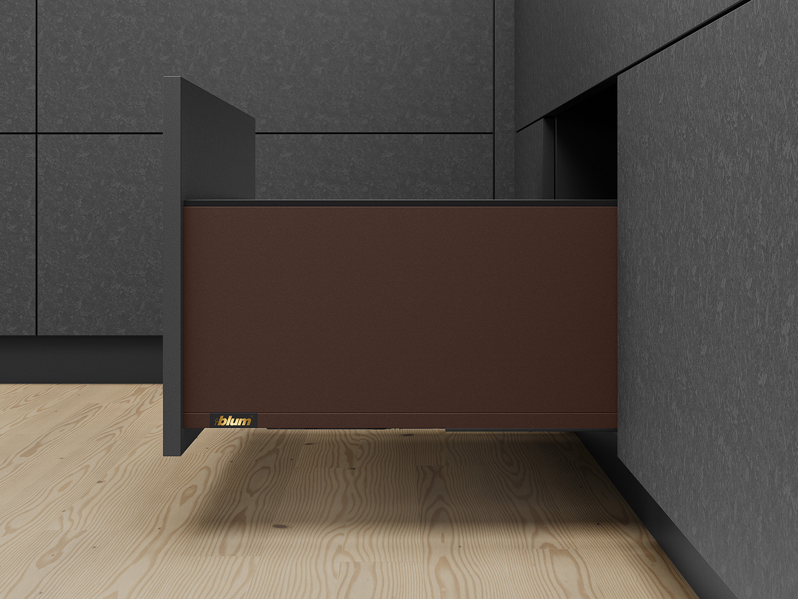 myLEGRABOX, NL=450мм, 40кг, висота F, BLUMOTION, NR (noble rust) myLEGRABOX, NL=450мм, 40кг, висота F, BLUMOTION, NR (noble rust)