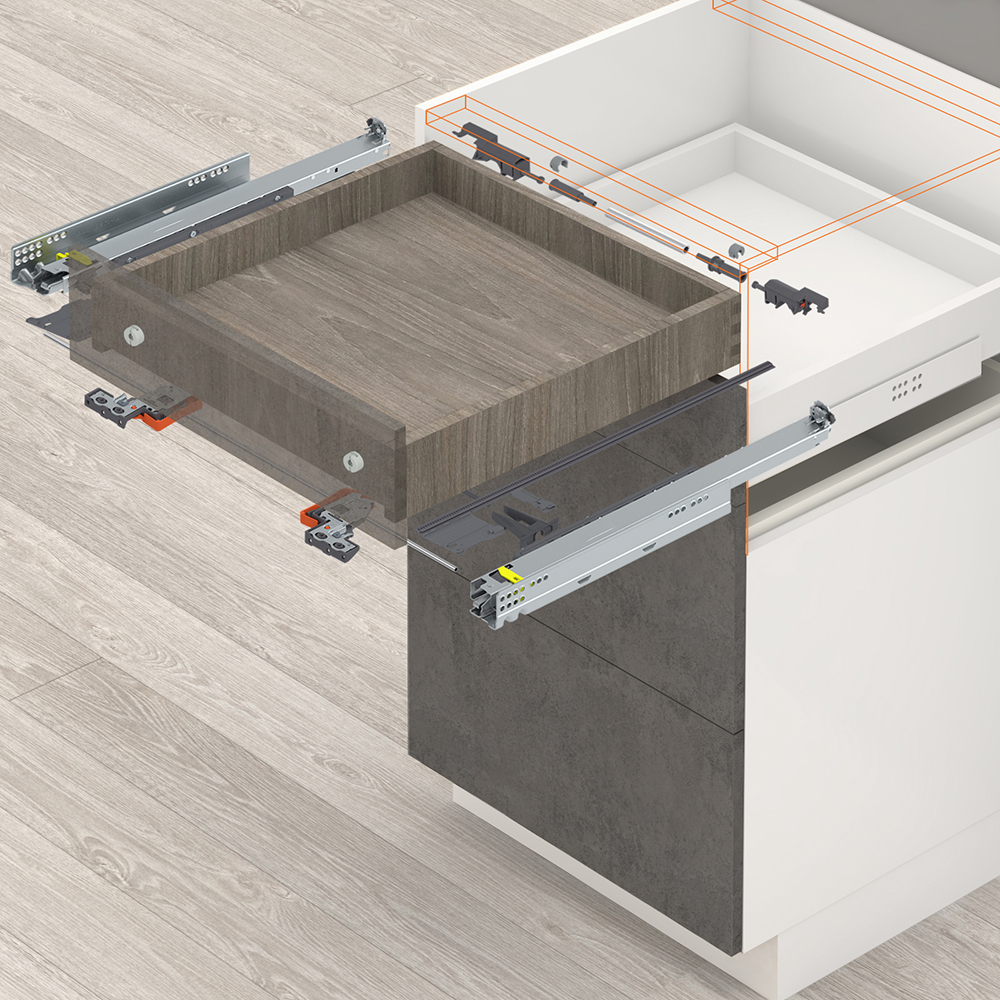 MOVENTO, TIP-ON, cтандартна шухляда, з синхронізатором MOVENTO, TIP-ON, cтандартна шухляда, з синхронізатором