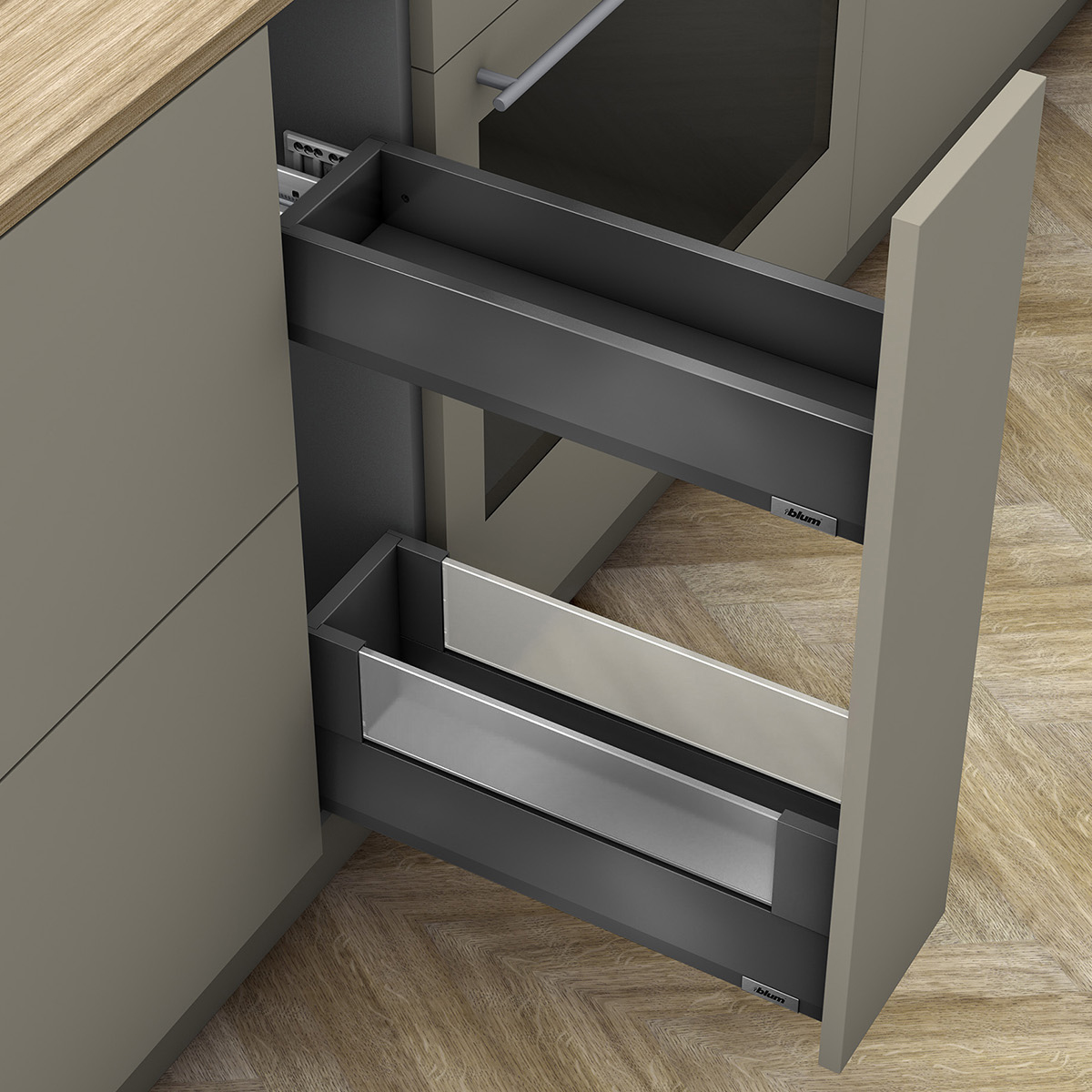 SPACE TWIN, царга MERIVOBOX, NL=450мм, 40кг, KE, OG-M, з BOXCOVER SPACE TWIN, царга MERIVOBOX, NL=450мм, 40кг, KE, OG-M, з BOXCOVER