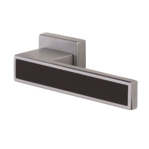 Гарнітур PZ Insert чорне дерево на квадратн.розетці, хром мат. Гарнітур PZ Insert чорне дерево на квадратн.розетці, хром мат.