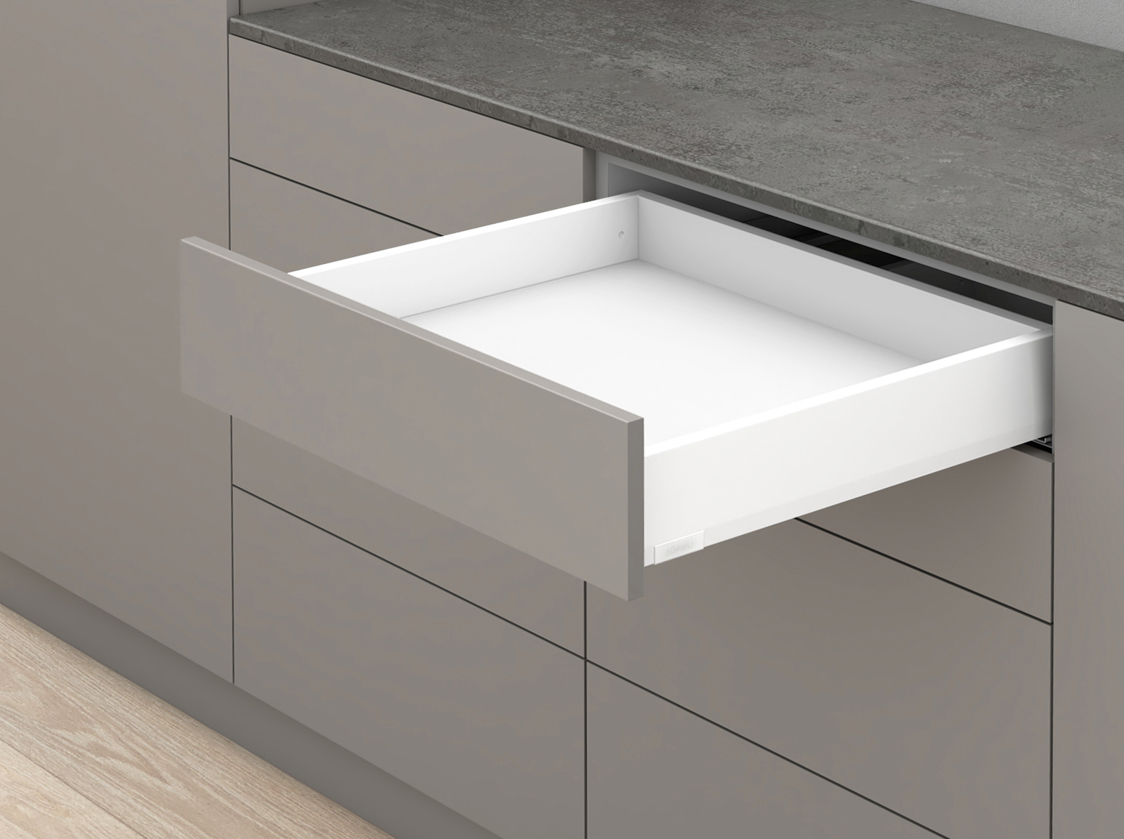 MERIVOBOX, 600 мм, 40 кг, M, TIP-ON BLUMOTION, SW-M (білий шовк) MERIVOBOX, 600 мм, 40 кг, M, TIP-ON BLUMOTION, SW-M (білий шовк)