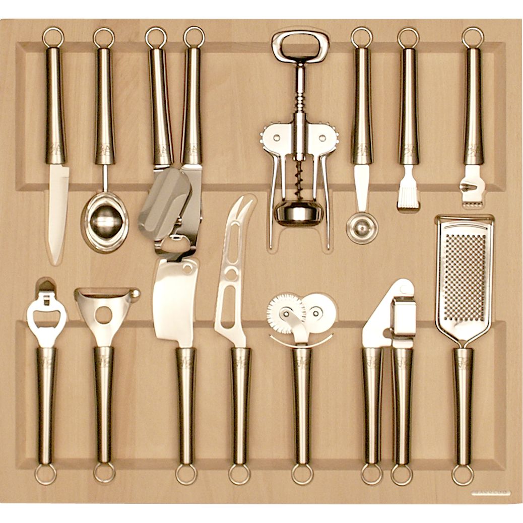 Лоток Q-Line з аксесуарами 600мм на тандемах, бук Лоток Q-Line з аксесуарами 600мм на тандемах, бук