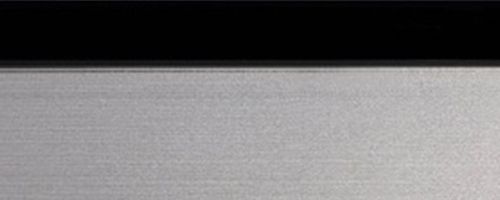 Лента серебристая с черной полосой глянец 23х1,3 мм, uni, 100