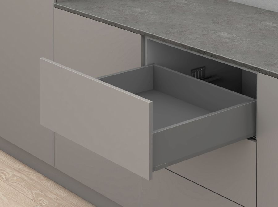 MERIVOBOX, 600 мм, 40 кг, K, TIP-ON BLUMOTION, OG-M (оріон сірий) MERIVOBOX, 600 мм, 40 кг, K, TIP-ON BLUMOTION, OG-M (оріон сірий)