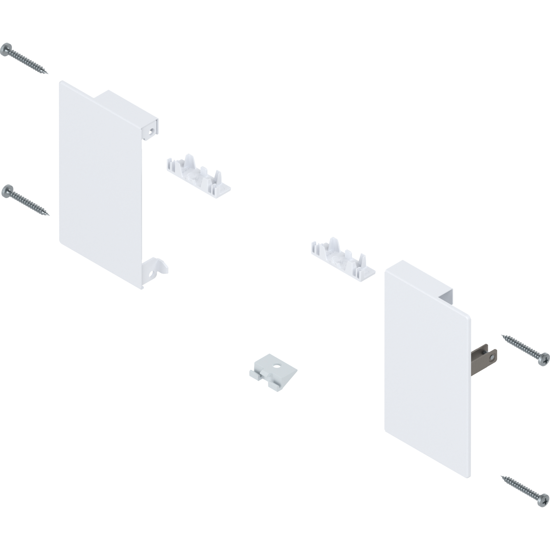 MERIVOBOX кріплення передньої панелі, M, R+L, SW-M (білий шовк) MERIVOBOX кріплення передньої панелі, M, R+L, SW-M (білий шовк)