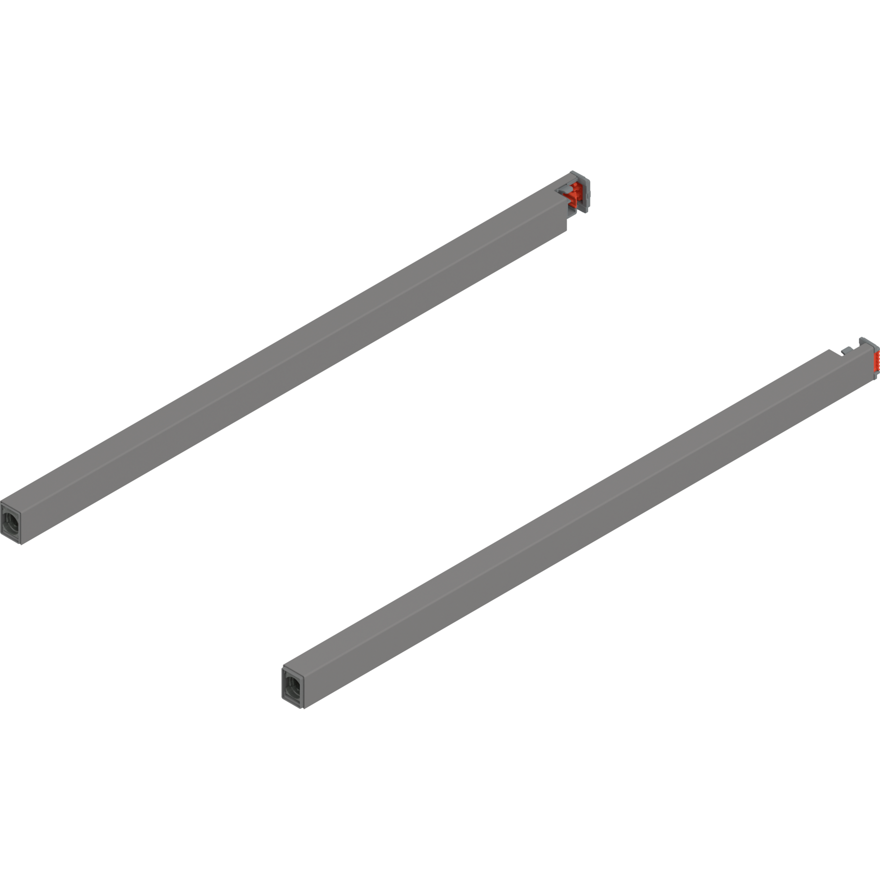 MERIVOBOX поздовжній релінг, 400 мм, R+L, IG-M (індіум сірий)