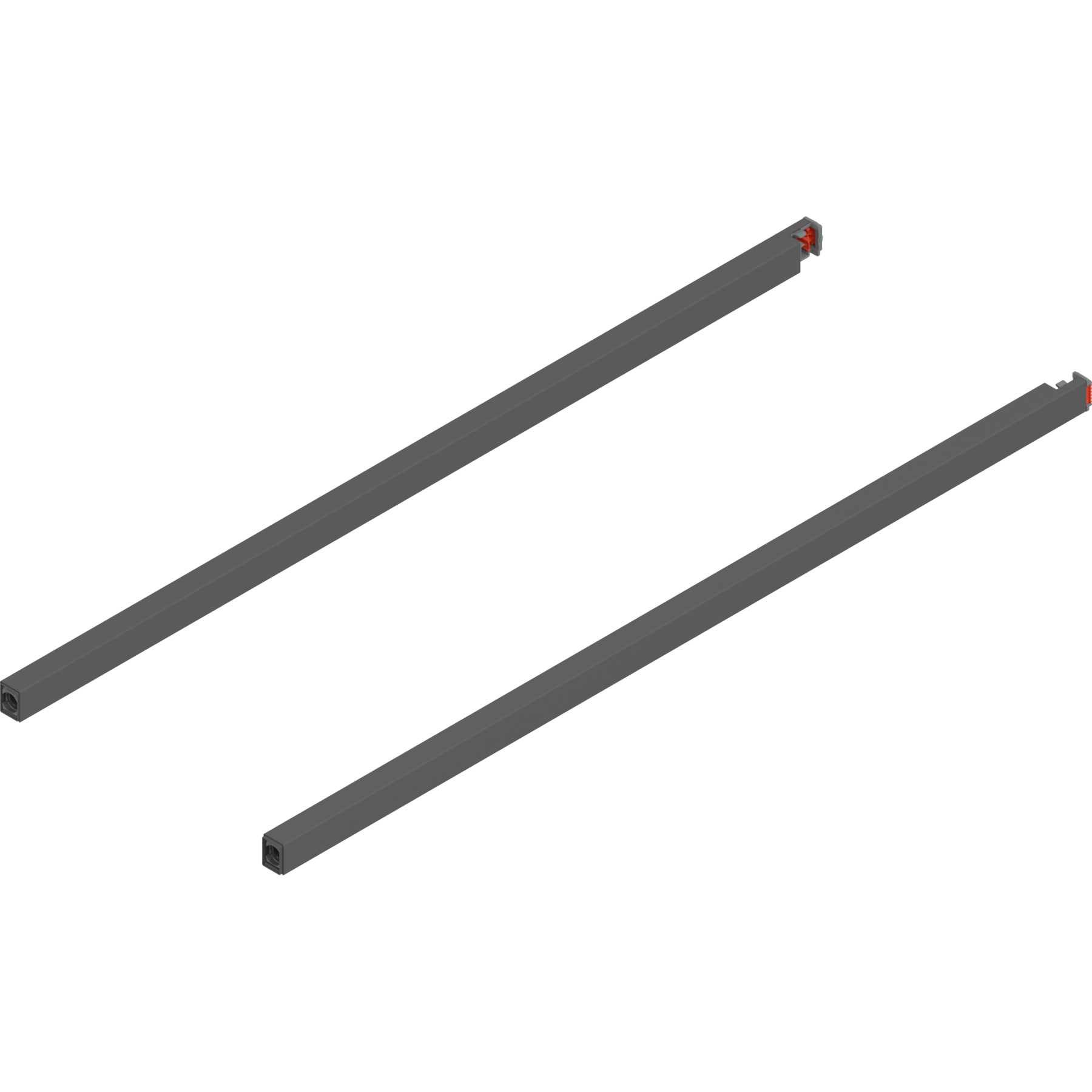 MERIVOBOX поздовжній релінг, 600 мм, R+L, IG-M (індіум сірий) MERIVOBOX поздовжній релінг, 600 мм, R+L, IG-M (індіум сірий)