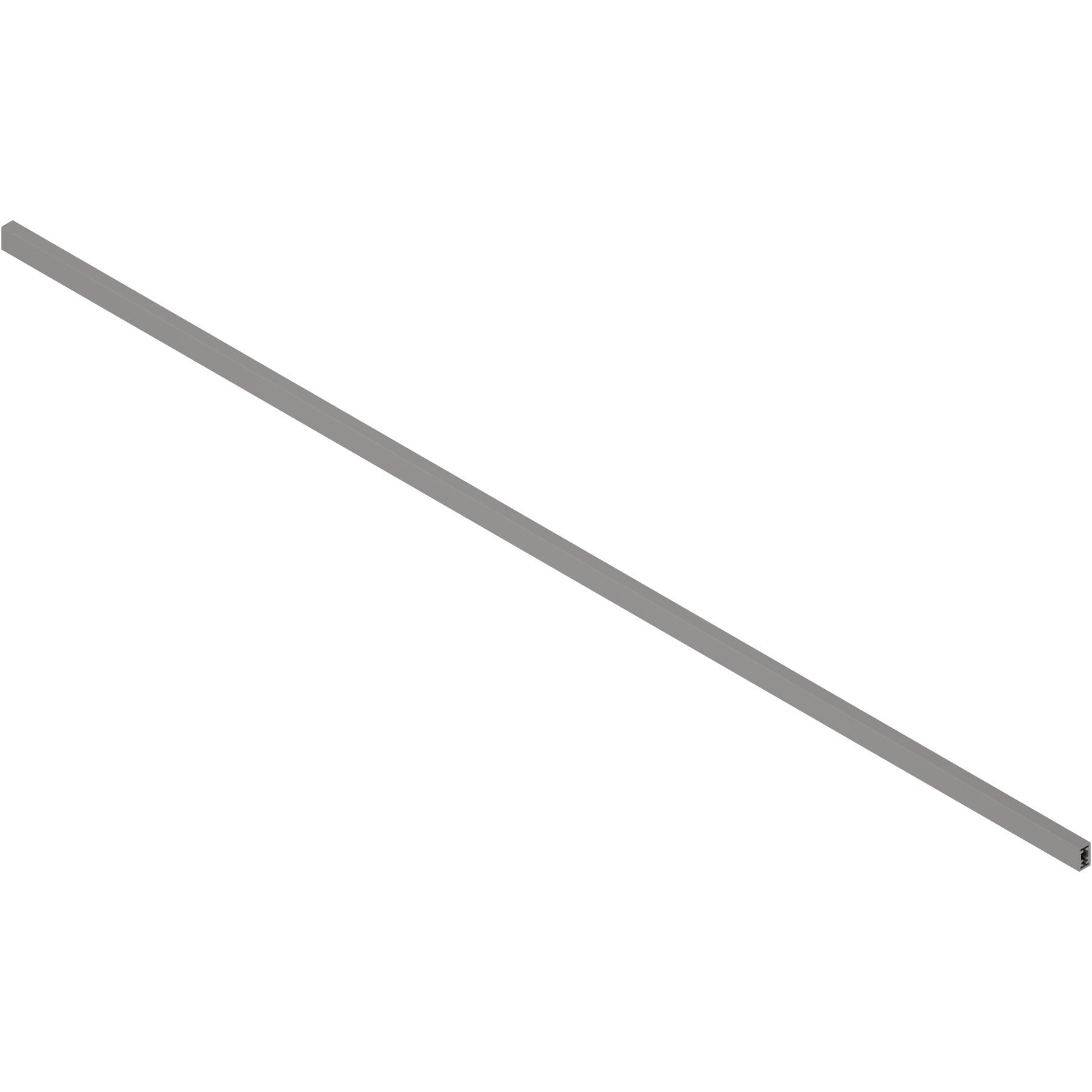 MERIVOBOX релінг поперечний, L=1059 мм, під розкрій, IG-M (індіум сірий)