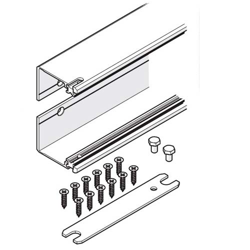 Тримач 55мм на одні двері (к-т = 2шт.), алюміній анодований Тримач 55мм на одні двері (к-т = 2шт.), алюміній анодований