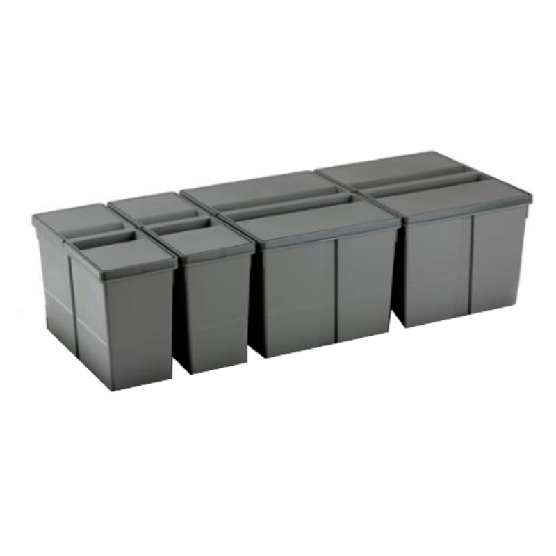 Сортер 1000 9XL, 2х20л+2х9л, H=209мм, пластик, сірий оріон Сортер 1000 9XL, 2х20л+2х9л, H=209мм, пластик, сірий оріон