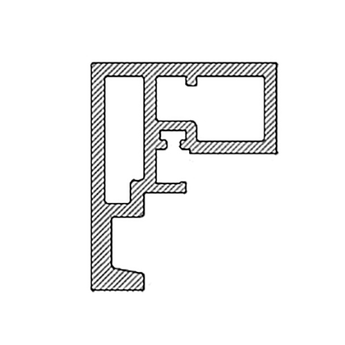 Профіль-ручка L=3000мм (для підрізки), BMG коричневий Профіль-ручка L=3000мм (для підрізки), BMG коричневий