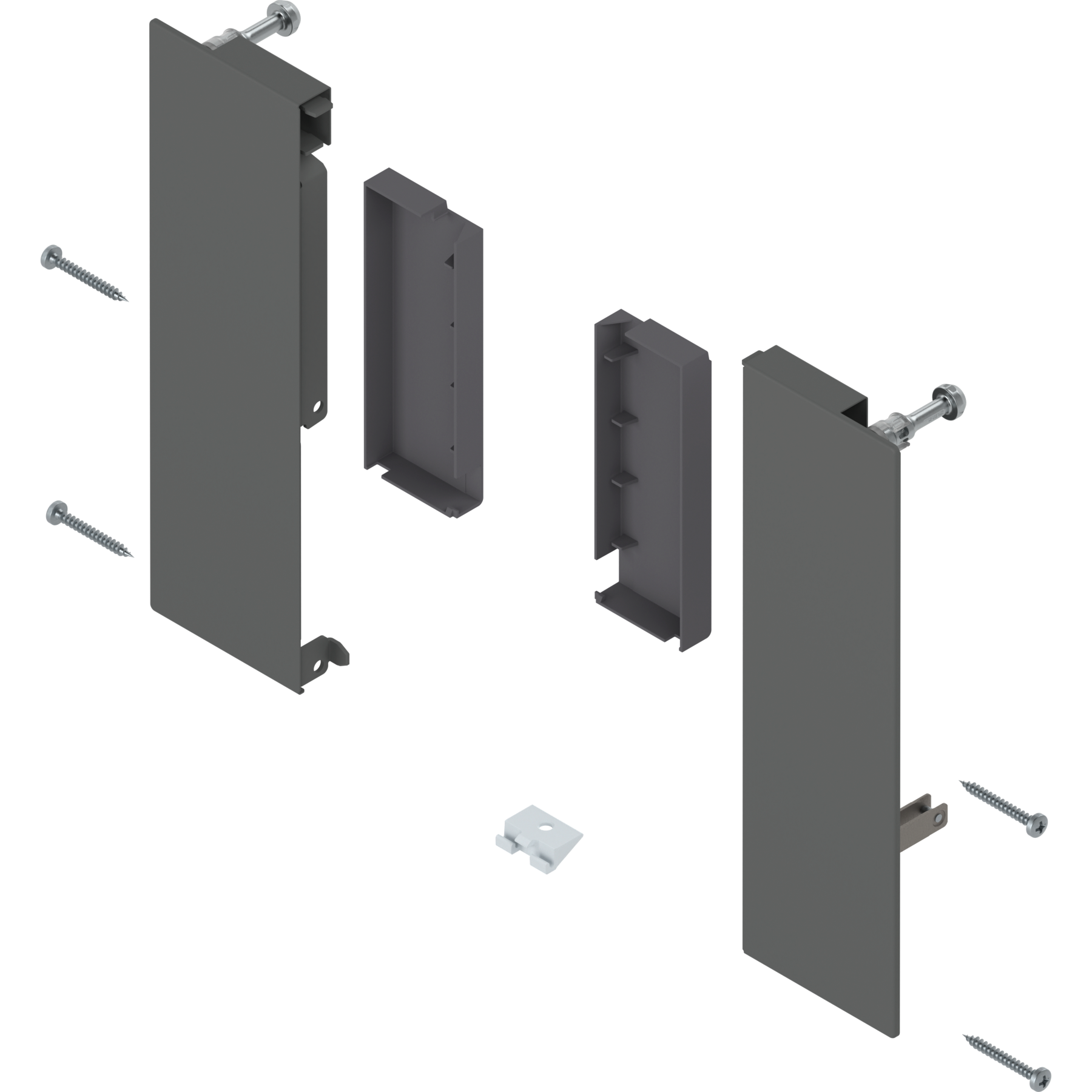 MERIVOBOX кріплення передньої панелі, під поп. релінг, R+L, OG-M (оріон сірий)