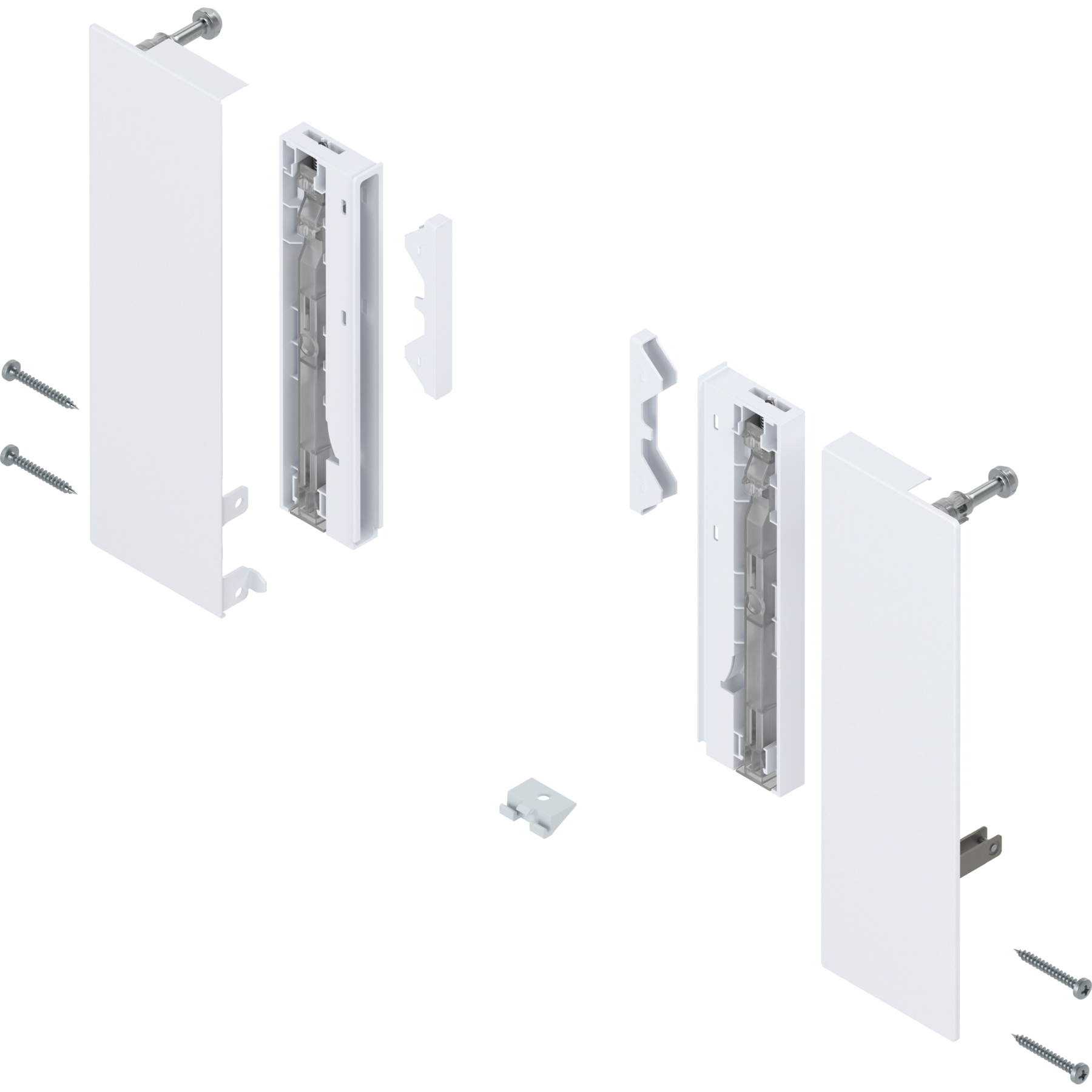 MERIVOBOX кріплення передньої панелі, E, під вставку, R+L, SW-M (білий шовк) MERIVOBOX кріплення передньої панелі, E, під вставку, R+L, SW-M (білий шовк)