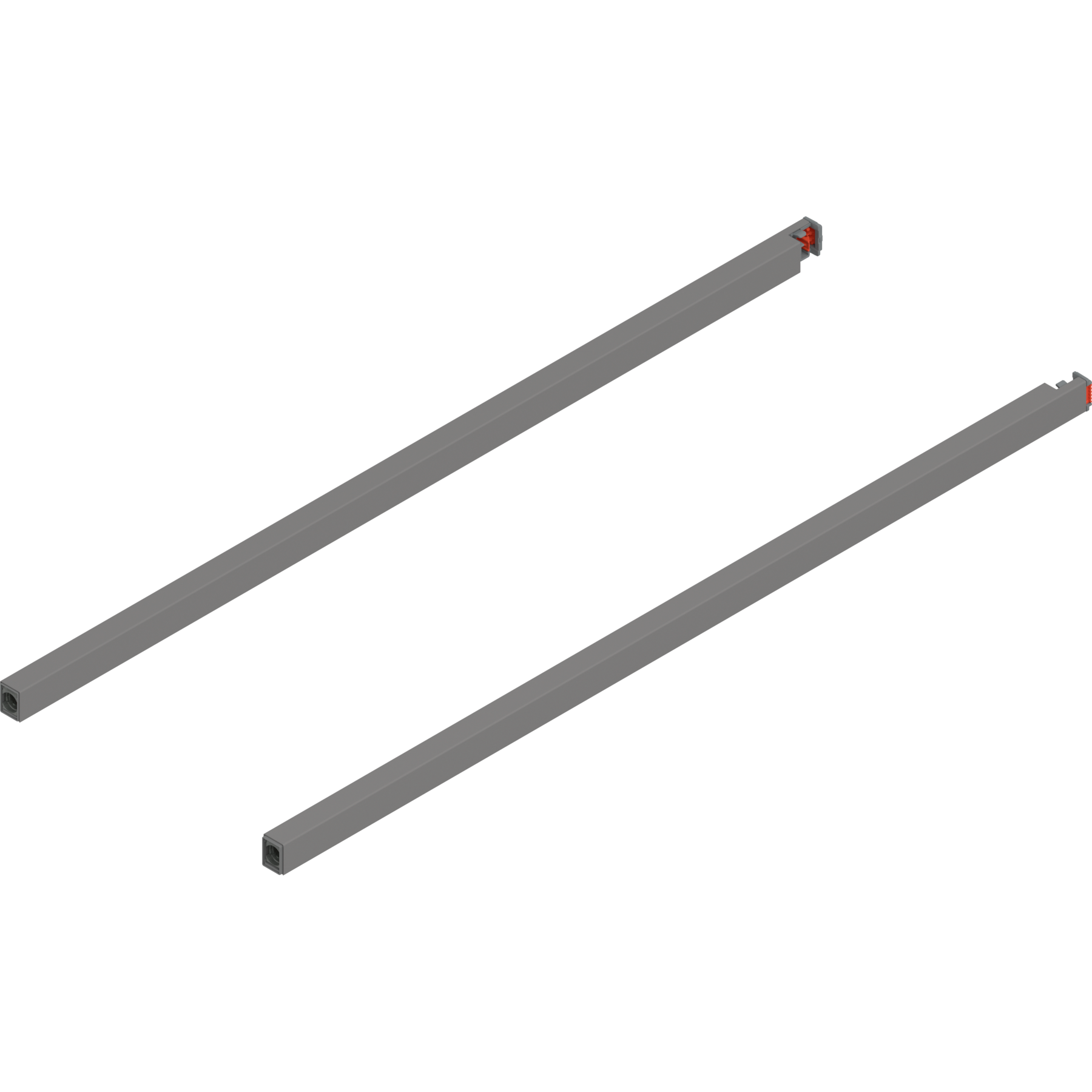 MERIVOBOX поздовжній релінг, 600 мм, R+L, IG-M (індіум сірий) MERIVOBOX поздовжній релінг, 600 мм, R+L, IG-M (індіум сірий)